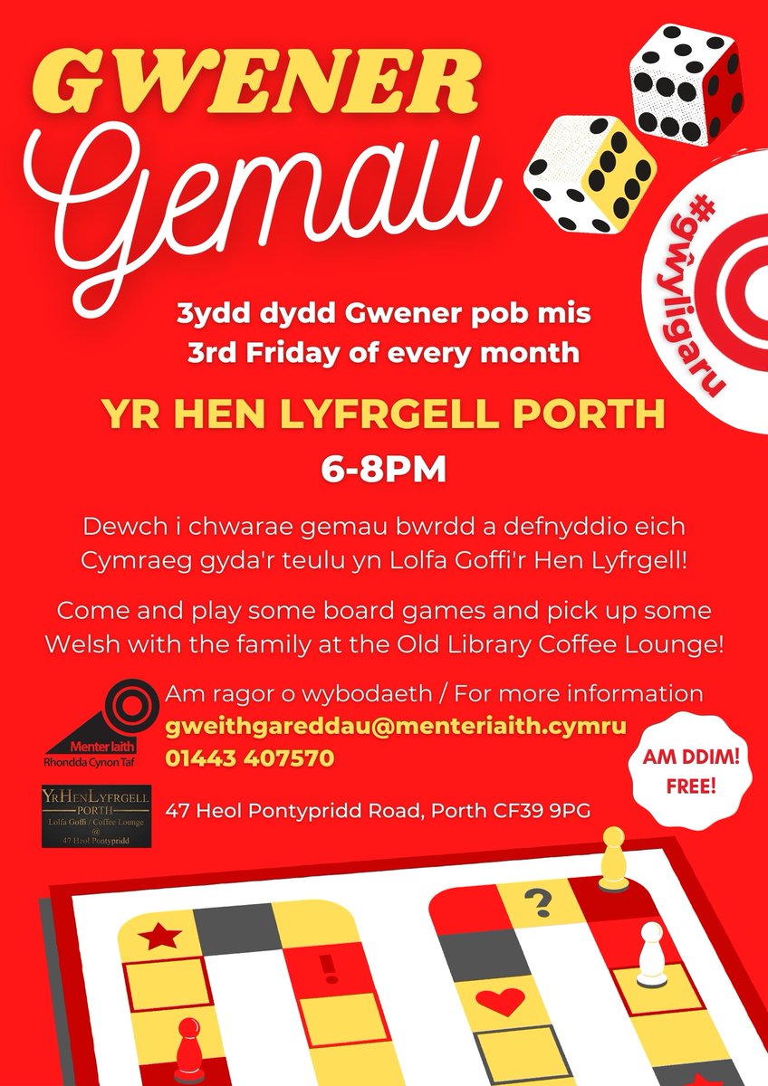 Gêm newydd ar gyfer nos Wener! #Hyderus? Dewch i ymuno.

New game for Friday! The new #WELSH version of <a href="/ConfidentGameHQ/">Confident Games</a> Come and join us.