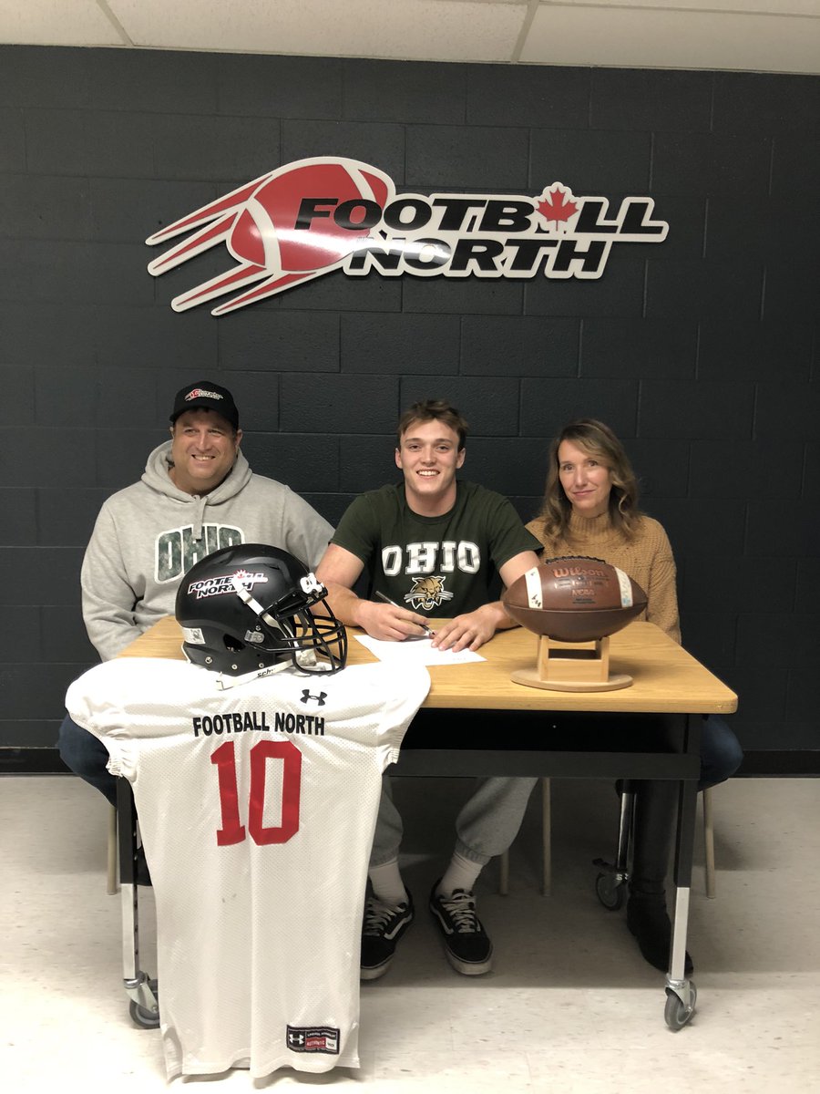 FootballNorthca's tweet photo. This is what the PROCESS is all about 🏈🇨🇦

Congratulations @WitherCallum for your perseverance and resilience to search you personal goal. 

We’re extremely proud of you and we wish you the best on you next chapter at @ohiofb

Show them how it’s done Cal!!! 🔥

#thenorthiscoming https://t.co/xdSRR7IS5m