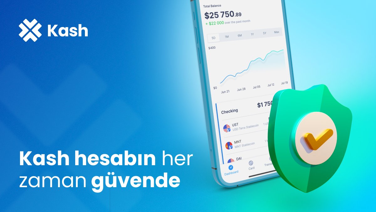 KashTurkiye's tweet photo. #Log4J interneti korkutabilir ama Kash'i değil! Merkeziyetsiz finans ile tüm paranız tek bir varlığın değil, tüm blokzincir sistemi ve kriptografinin gücüyle güvence altına alınır. Bu bizi merkezi servislerden daha güvenli kılar. #Güvenlik #blokzincir #DeFi https://t.co/0WQmUAsRra
