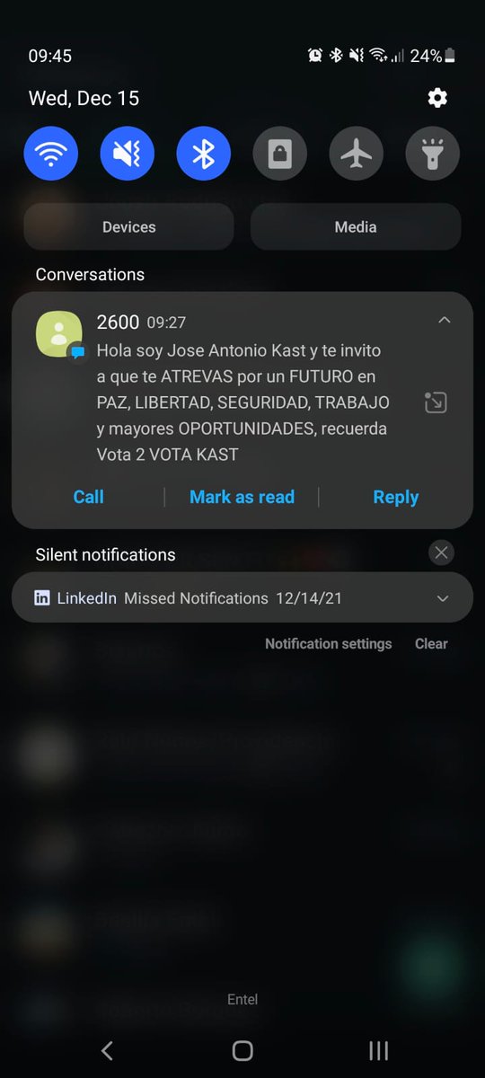 Ayuda!!!
Que puedo hacer para que no me  lleguen estos mensajes 😡😡😡
#Elecciones2021CL #Kast <a href="/TVN/">TVN</a>
