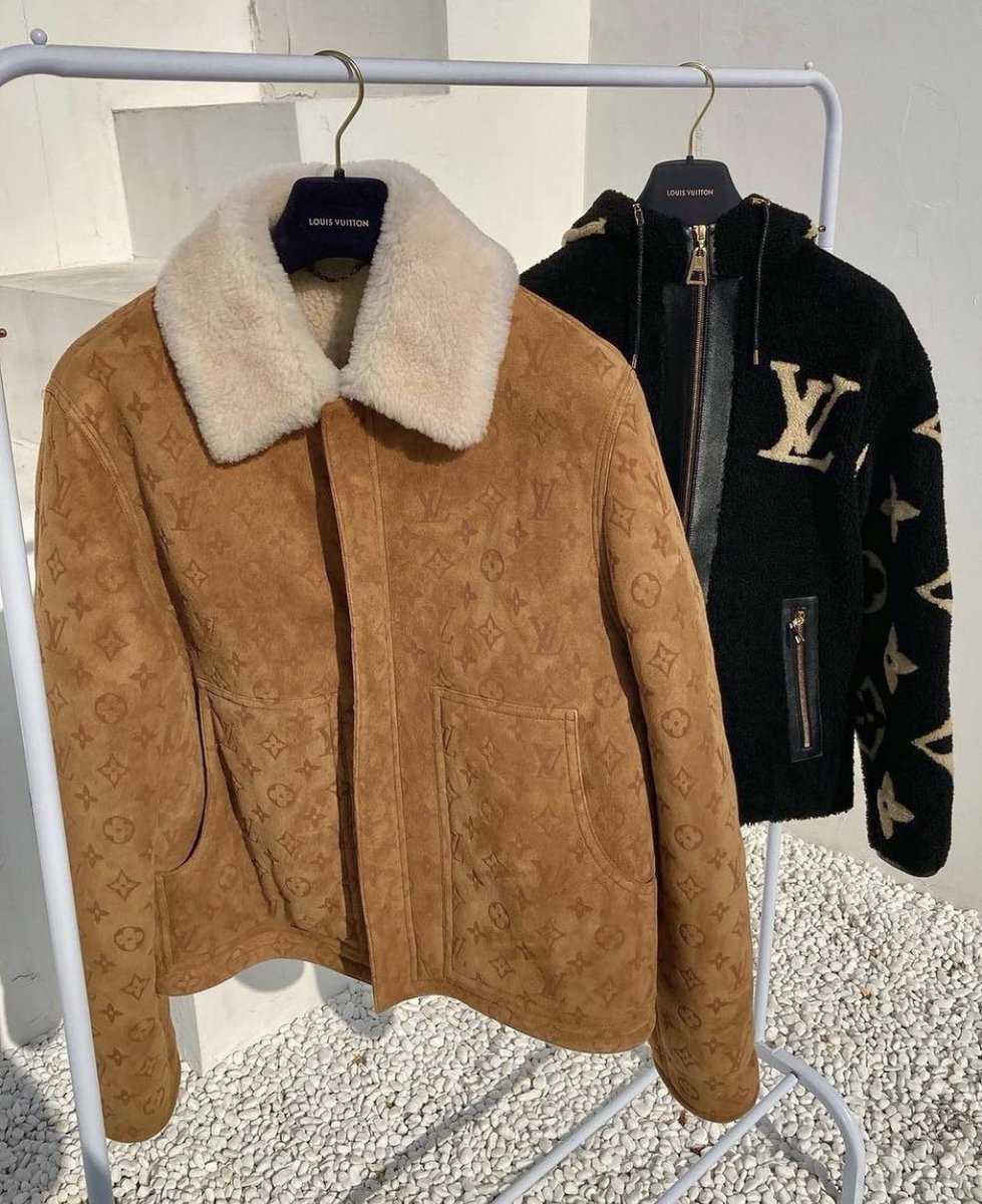 vuitton shearling embossed