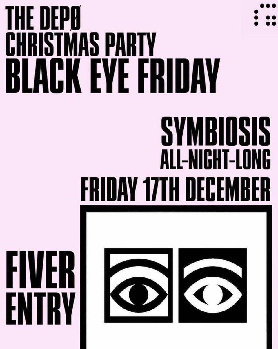 THIS FRIDAY WE TAKE OVER THE DEPO ALL NIGHT LONG FOR BLACK EYE FRIDAY!!!👀 YOU DON’T WANT TO MISS THIS 😎