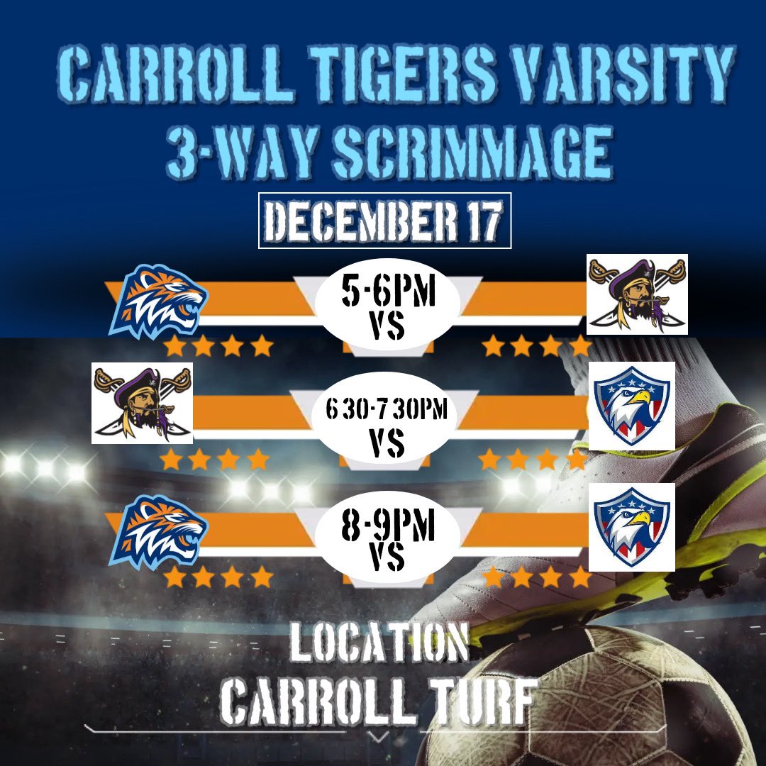 Carroll Tigers Boys Soccer tweet media