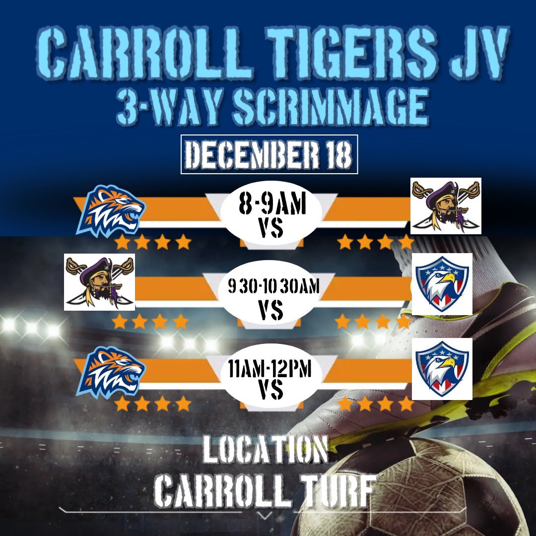 Carroll Tigers Boys Soccer tweet media