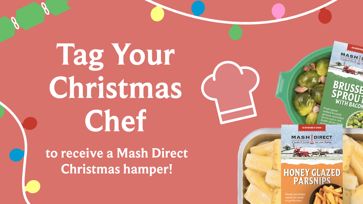 mashdirect's tweet photo. With Christmas around the corner, we're feeling the festive cheer and giving your Christmas Chef the chance to enjoy some time off with a hamper full of Mash Direct goodies! Simply tag your 'Christmas Chef' and tell us about them in the comments👇🎄🎁 https://t.co/lNWuW1quS5