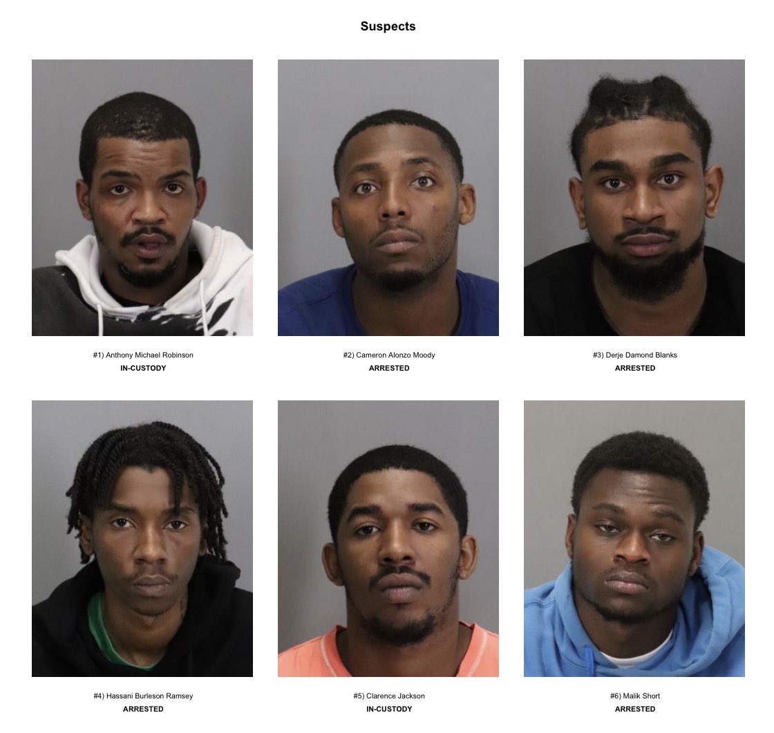ROBBERY SUSPECTS ACCUSED OF TARGETING ASIAN WOMEN ARRESTED

San Jose police’s robbery unit arrest 6 suspects who allegedly committed more than 70 robberies, burglaries &amp; theft. 

The “prolific robbery crew” is accused of targeting Asian women from Oct 2020 to Sept 2021.