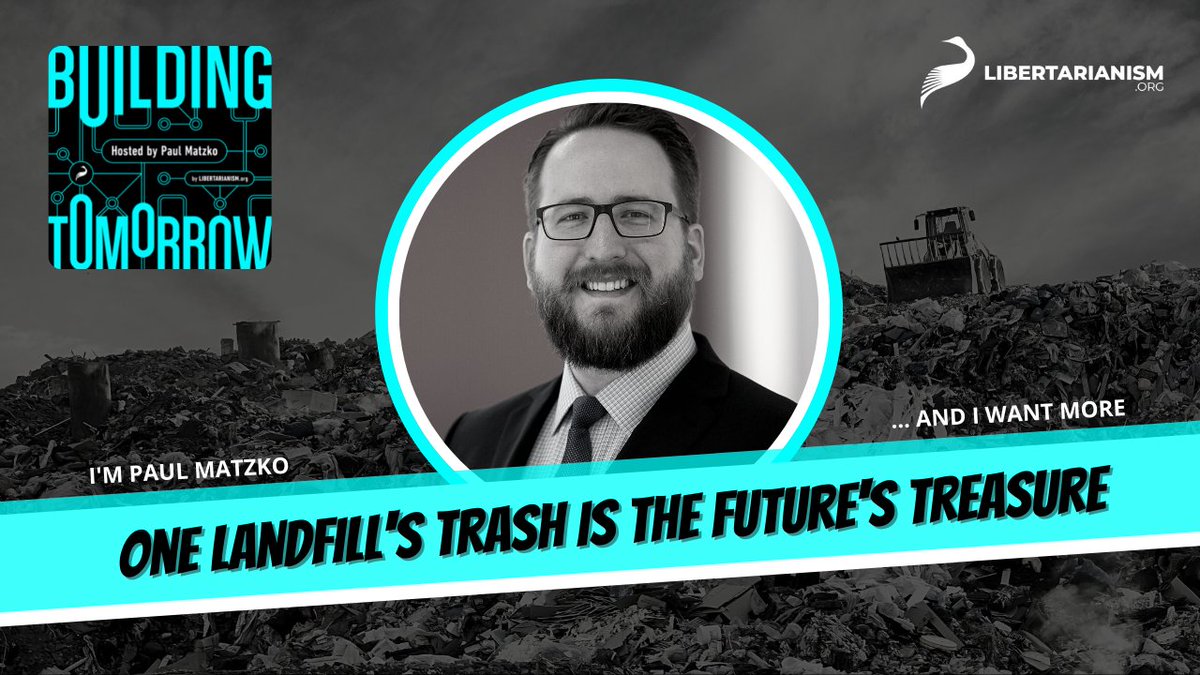 libertarianism's tweet photo. If you’re the kind of person who carefully sorts out your recyclables from your trash, cleans them, and puts them out in the blue bin for pickup... you're going to want to listen to this episode of Building Tomorrow. #MOREBuildingTomorrow
https://t.co/hA6KGvMa22 https://t.co/z1sX2czqOe