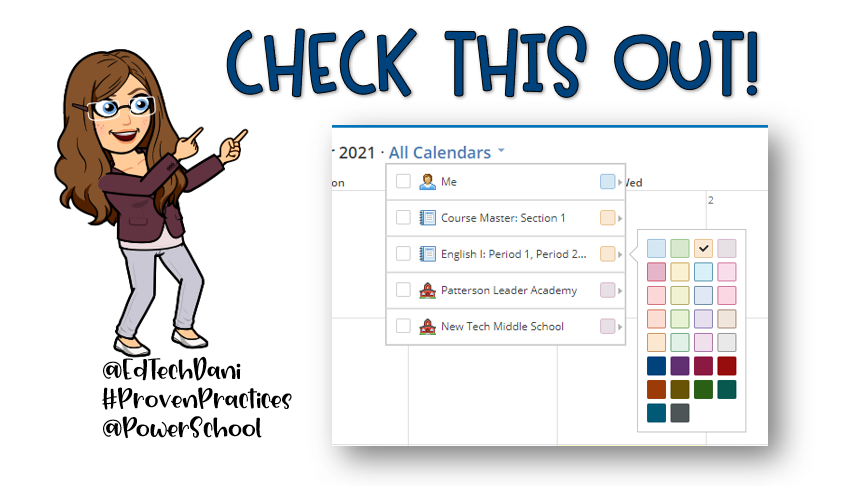 Check out the new calendar colors added in #Schoology!! Does anyone else love to color coordinate ALL THE THINGS? 🙋‍♀️🙋‍♀️ <a href="/MyPowerSchool/">PowerSchool</a>