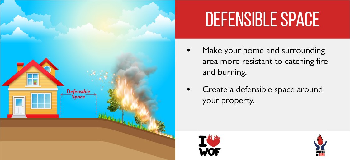 Create a defensible space around your home by clearing all potential fuels. @environmentza #FightFire