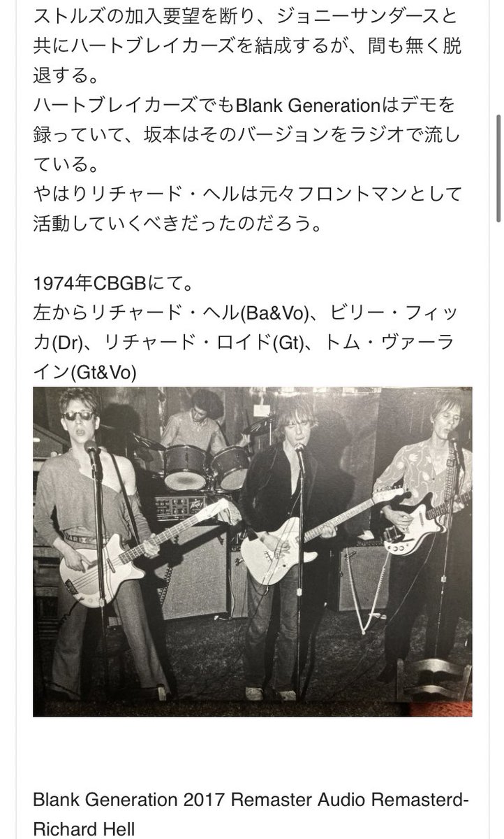 【激レア】THE JUNKIES ジョニーサンダース　リチャードヘル在籍 激レア】THE JUNKIES ジョニーサンダースリチャードヘル在籍