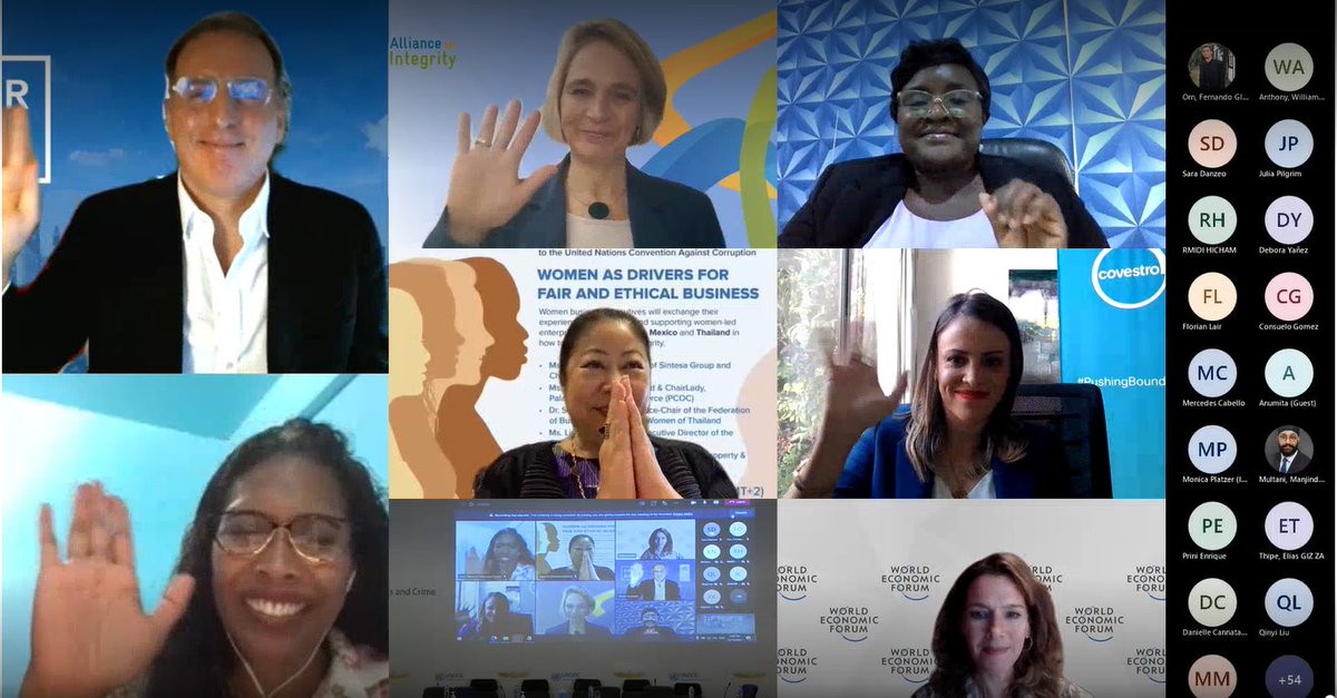 #HN in #Egypt: We just finished our panel discussion on how women can act as drivers for fair and ethical businesses as a special event at the Conference of the State Parties to the UNCAC. 

You will be able to re-watch it on our YouTube channel soon: bit.ly/3sgBaR4