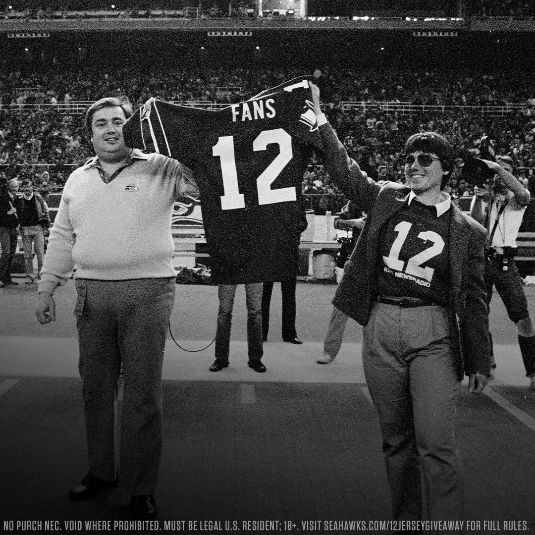 On this date in 1984, the @Seahawks retired the number 1️⃣2️⃣ jersey. Follow, like & RT for your chance to win your own 12 jersey! #GoHawks x #Sweepstakes