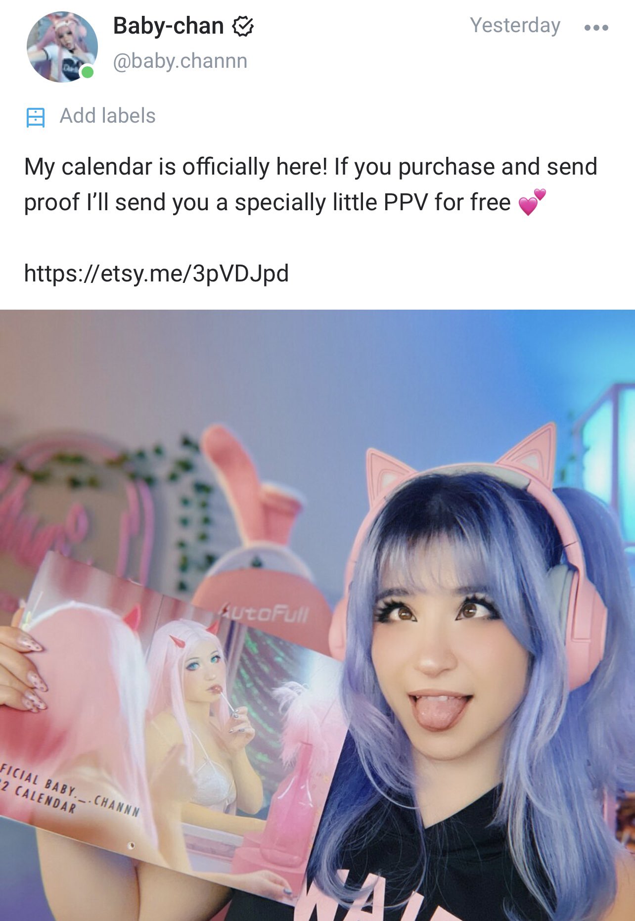🌸 airy blossom 🌸 on Twitter: "Doing a promotion if you get my calendar