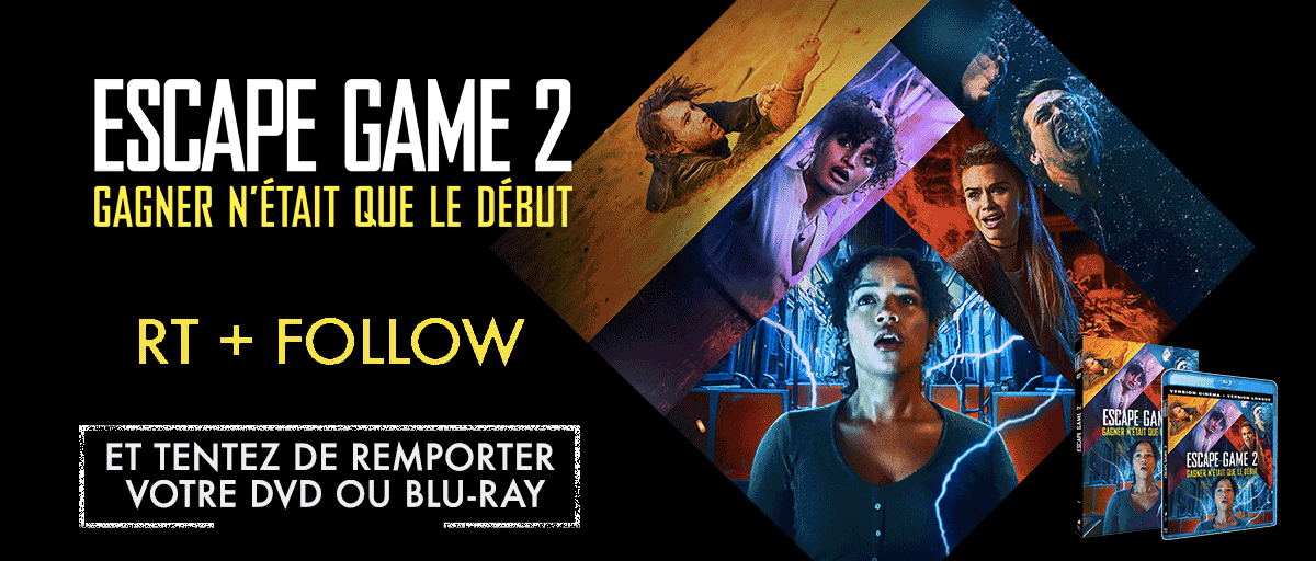 SonyPicsHomeFr's tweet photo. À l'occasion de la sortie de #EscapeGame2, tentez de remporter votre DVD ou Blu-ray du film :
🕹 RT + Follow @sphefr
🕹 Double tes chances en t'abonnant à notre IG 👉 https://t.co/hgjUkNyjvc
Concours valable uniquement en France Métropolitaine. TAS le 28/12. https://t.co/adt7LC5w6r