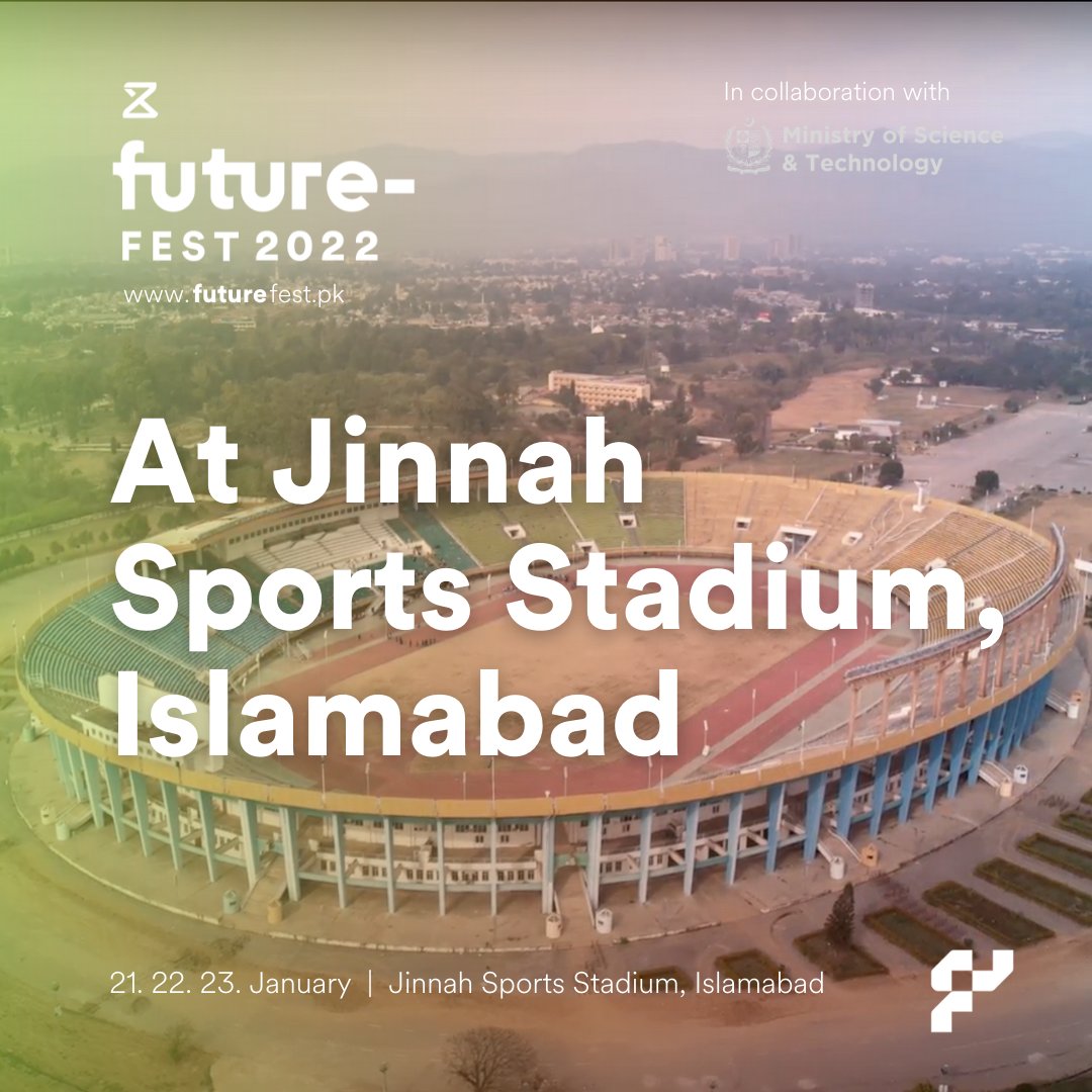 FutureFestPK's tweet photo. Have you seen our eye catching venue for the event yet? LARGEST STADIUM OF PAKISTAN - Jinnah Sports Stadium, Islamabad 🤩 Happening on January 21,22,23
Sign up at https://t.co/Tay9YOUsyG
#FutureFestPK #FromPakistanWithTech #TechnologySolutions #TechTheseDays #Entrepreneurship https://t.co/csK4T23LbV