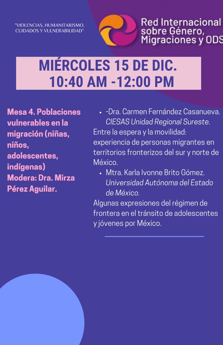 mirzaaguilarp's tweet photo. Estamos por empezar con la segunda mesa del día, acompáñenos 💜 https://t.co/M6361ee04y
