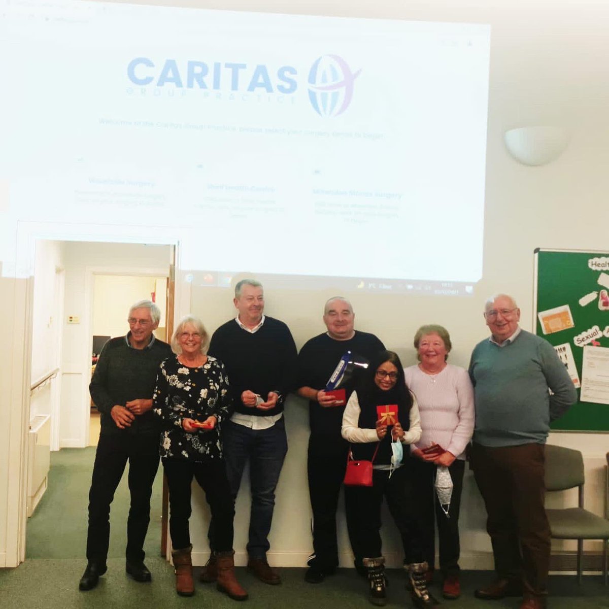 CaritasPractice's tweet photo. Here are some photos from our Caritas Group Practice Christmas Party swipe to see photos of our staff and members of our PRG group! 🎅🏼🎄❄️ #christmasparty #CaritasGP #gp4better https://t.co/x14FIbX3p1