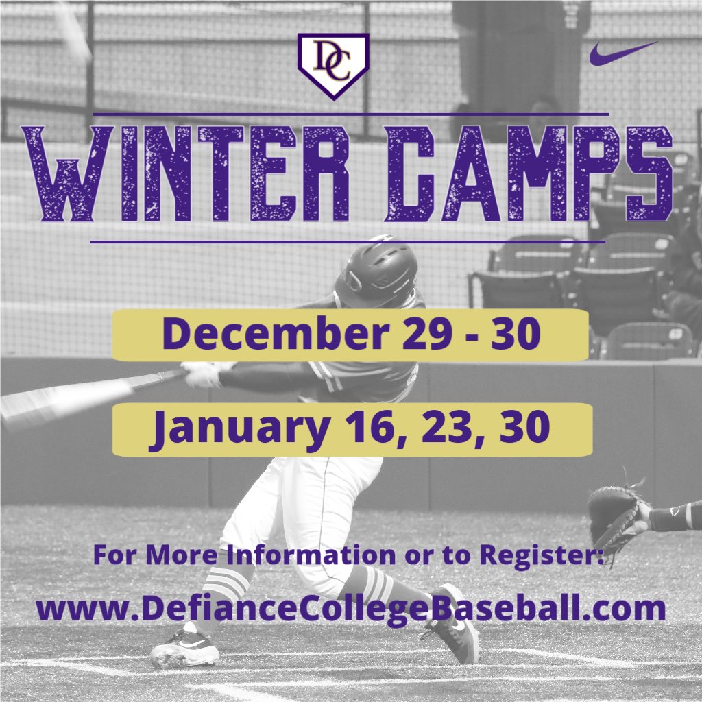 DefiCollegeBASE's tweet photo. Still a few open slots in our Winter Baseball Camps. Sign up Today! https://t.co/buVpi8eFTW