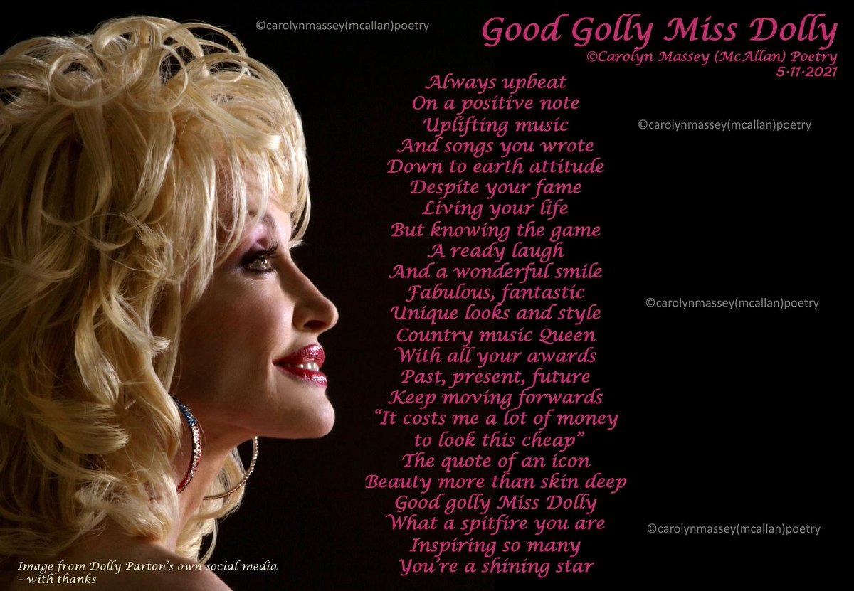 CarolynPoetry's tweet photo. @DollyParton https://t.co/R5EdBzd4w8