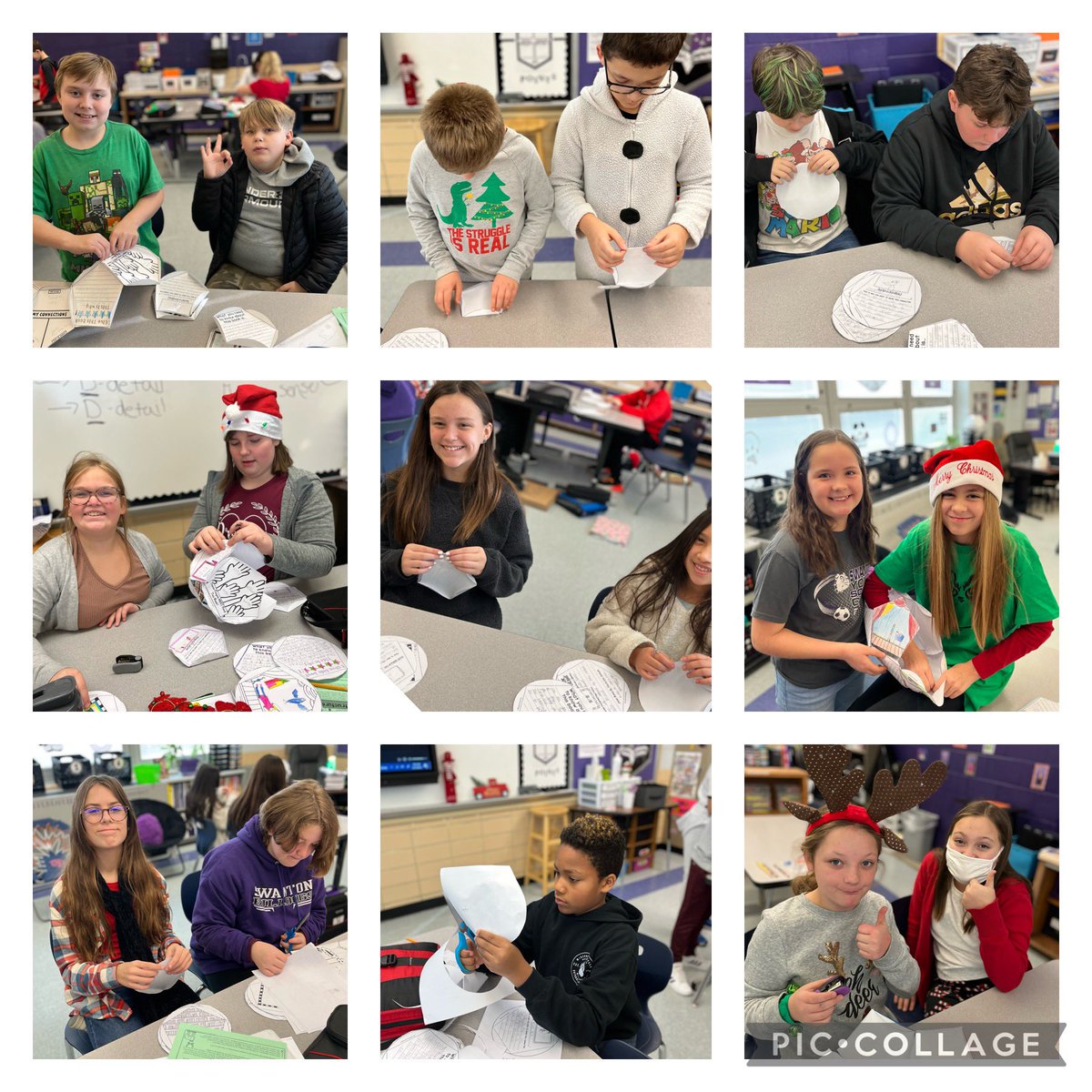 KZieroff's tweet photo. 5th grade finishing book report projects. @SwantonMS #teamwork https://t.co/plyxweREJ1
