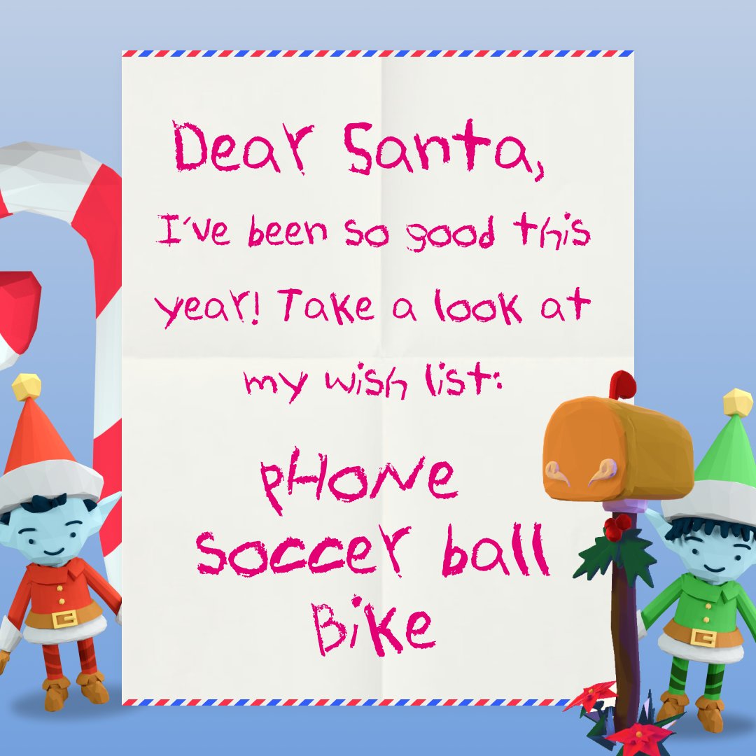 Santa’s making his list and checking it twice! 📝

Share your kiddo’s wish list below with #TogetherWeHoliday and we’ll be sure to pass it along to the bearded guy himself. 🎅