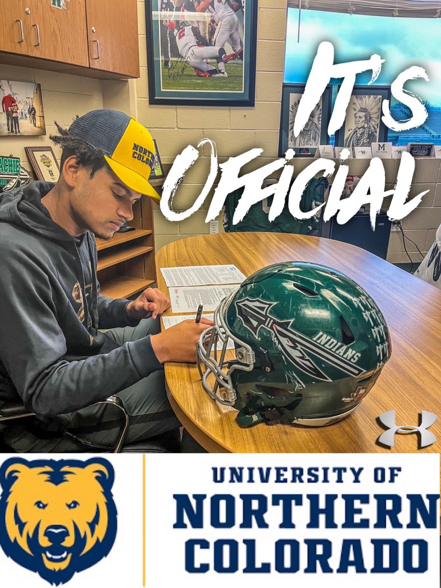 It's Official! Our man is a Bear! Roll Tribe! #HoldTheRope #EAT @NDNAthletics <a href="/WaxahachieISD/">Waxahachie ISD</a>