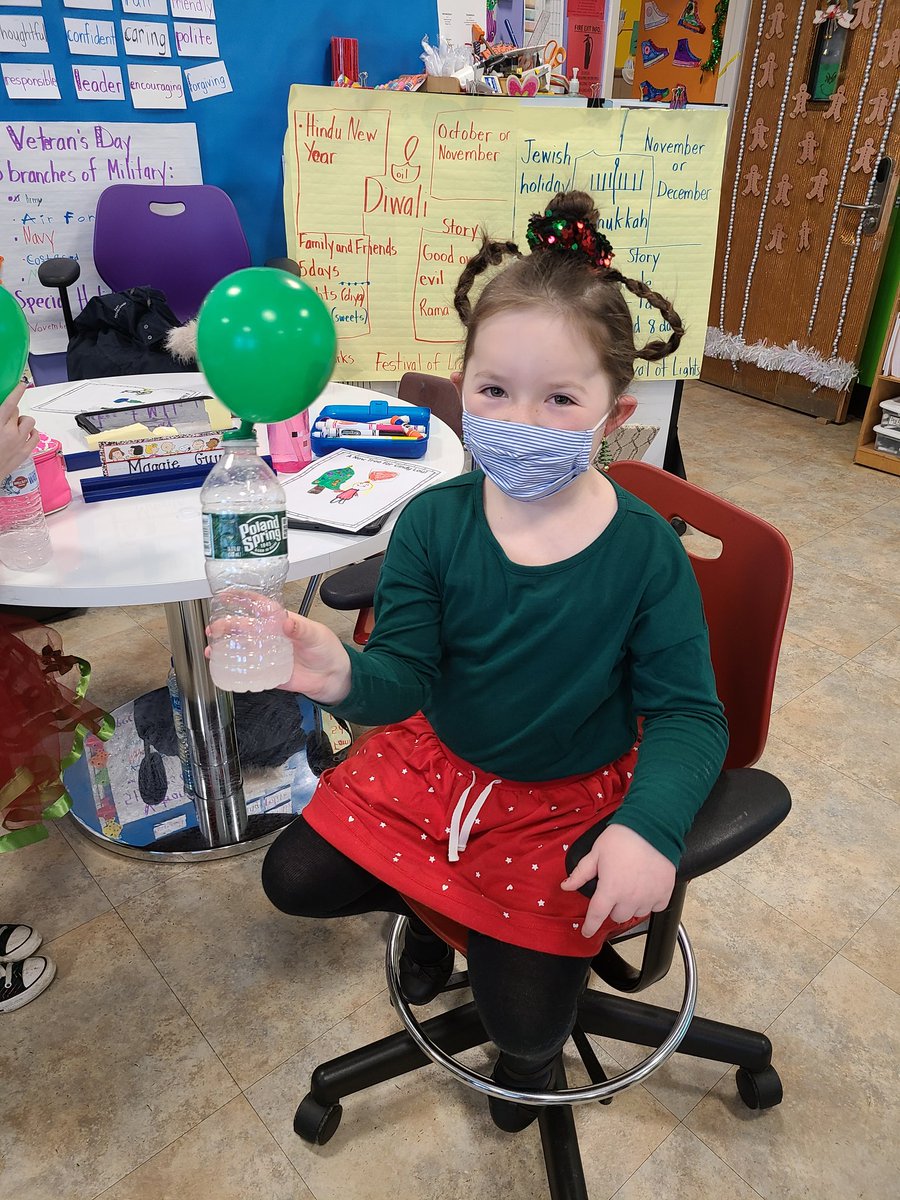 Happy Grinch Day!💚 Thank you <a href="/ccoogg3/">Chrissie O'Grady</a> for the fun experiment! Our learners LOVED watching the hearts on the balloons expand🎈
<a href="/MLoCascio13/">Mary LoCascio</a> <a href="/Hampton_Street/">Hampton Street</a> #MineolaProud