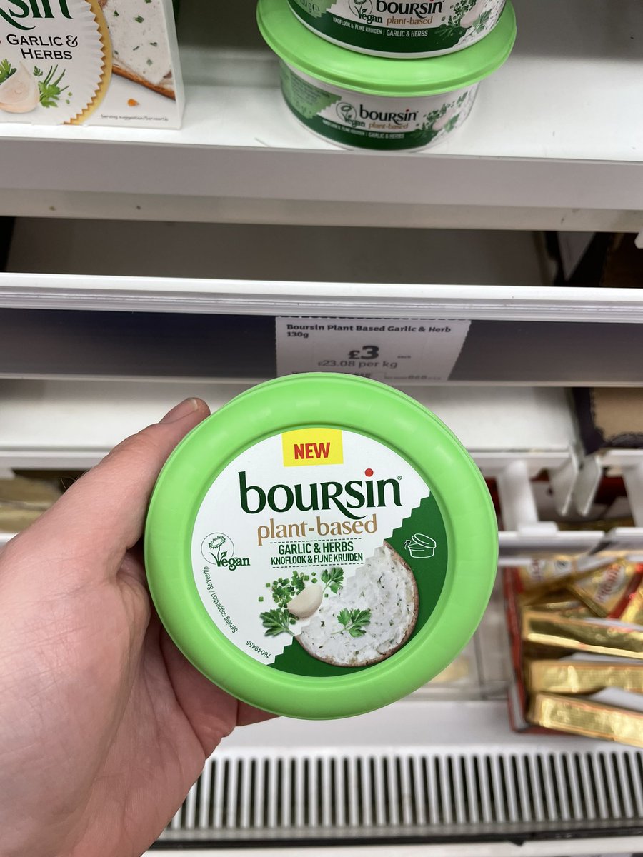 Well This Is New (@all_things_new_) on Twitter photo Plant Based Boursin! π± At Sainsburyβs <a href="/BoursinUK/">Boursin UK</a> #boursin #plantbased #vegan #cheese #wellthisisnew Plant Based Boursin! π± At Sainsburyβs <a href="/BoursinUK/">Boursin UK</a> #boursin #plantbased #vegan #cheese #wellthisisnew