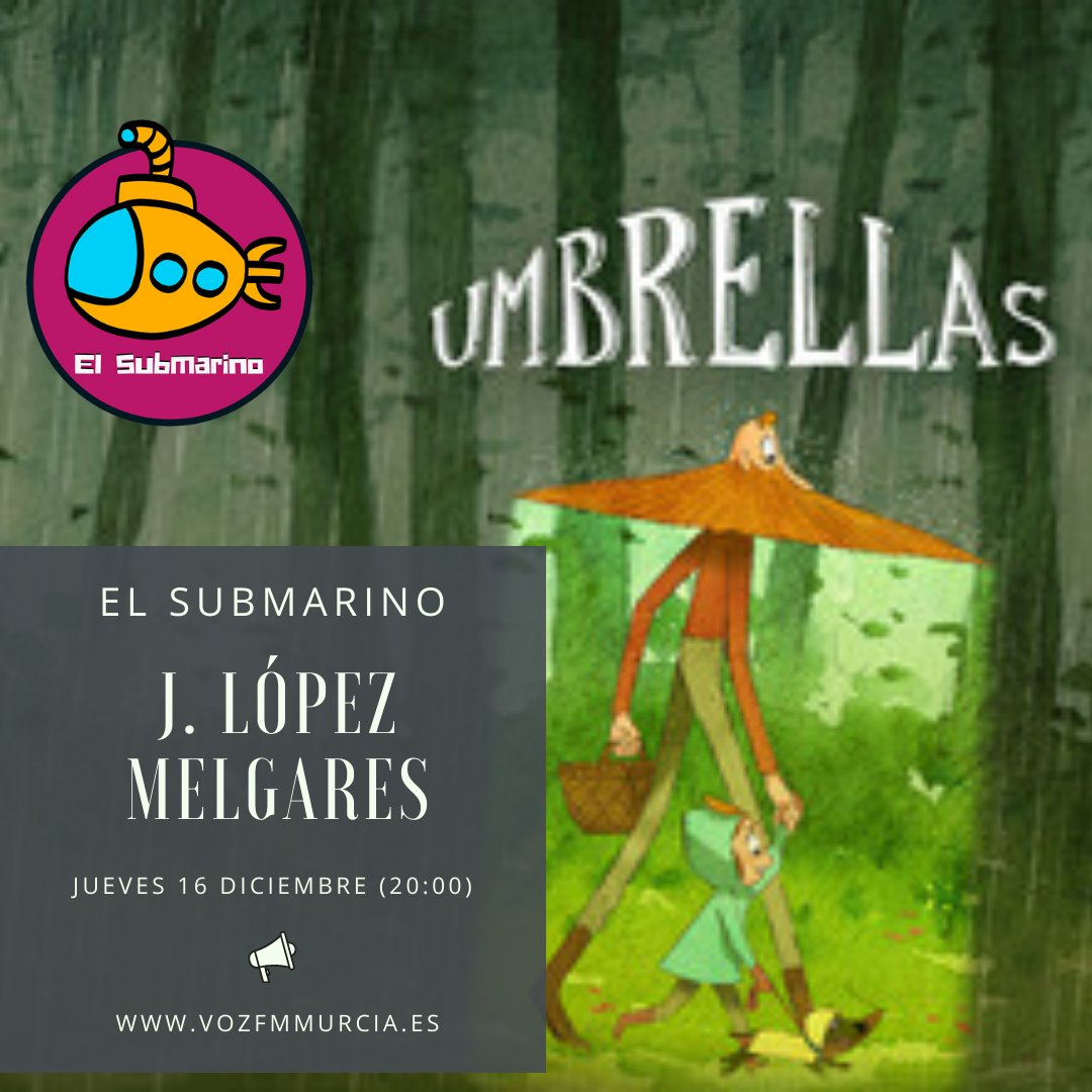 Mañana programón muy cinéfilo, pues contaremos con JLópezMelgares uno de los guionistas del cortometraje "Umbrellas" nominado en los próximos Premios Goya. #Umbrellas🎙directo: vozfmmurcia.es
🎙podcast: ivoox &amp; itunes &amp; spotify &amp; podimo