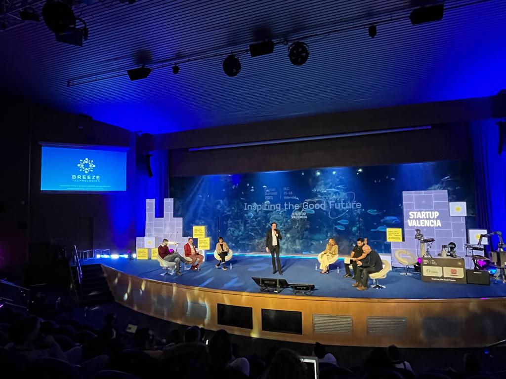 💪Great job to <a href="/projectbreeze/">Breeze Technologies</a> (#15PARSEC HealthyPlaces) on their pitch at <a href="/Startup_VLC/">Startup Valencia</a> Investor Day!