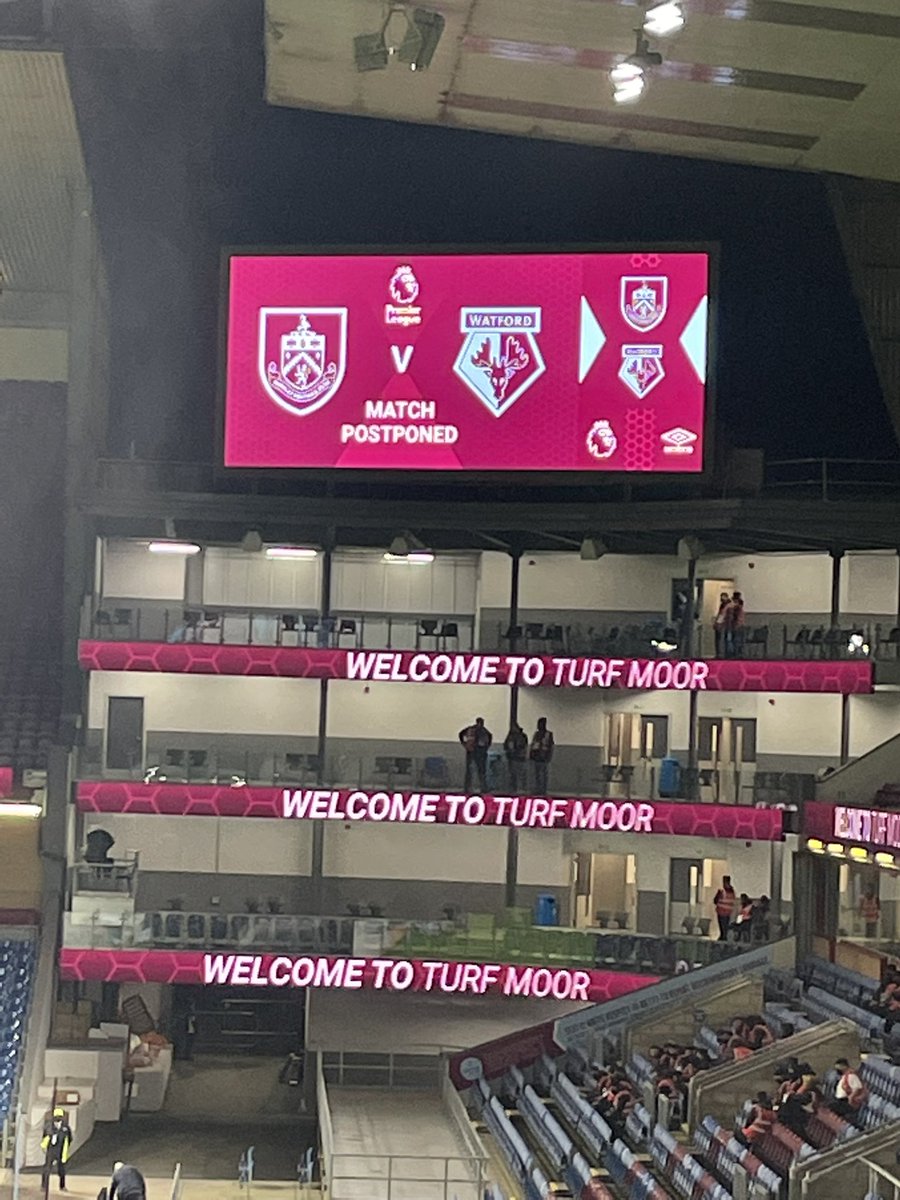 ianabd's tweet image. Burnley vs Watford has been postponed due to a Covid outbreak in the Watford camp! #BURWAT