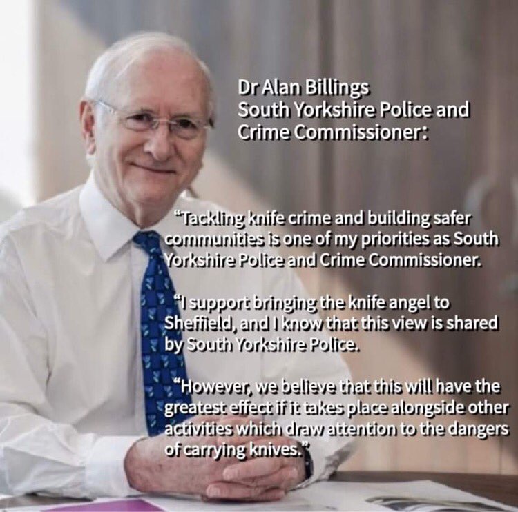 SheffLineNews's tweet image. WE DID IT: South Yorkshire Police have pledged their support for the Sheffield Knife Angel campaign! 
#SheffieldKnifeAngel