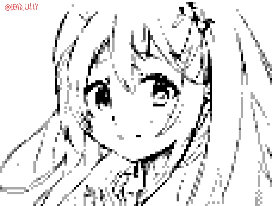 lead_lilly's tweet image. #pixelart sketch pre color. What palette should go here? Black stays, gray gets color replaced. #gamedev #dndart #waifuwednesday #RPGChristmas