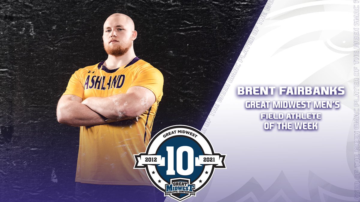 Two Nationally-Ranked Eagles win <a href="/GreatMidwestAC/">Great Midwest</a> Field Athlete of the Week! 

Carrol Pauley: 19.31m Weight Throw 
Brent Fairbanks: 21.43m Weight Throw
🎖: bit.ly/3s6FAtM