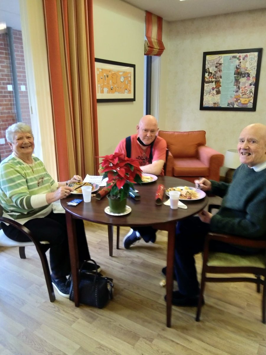 HousingBelfast's tweet photo. Nothing is gonna stop the wonderful tenants and staff at #Hemsworthcourt from enjoying #christmas dinner and festivities!!! We've even got #xmas movies in our cinema and own elves about today!!!!
#Dementia #Care #Belfast 
@BelfastTrust @RadiusHousing https://t.co/foHqOA1OtA