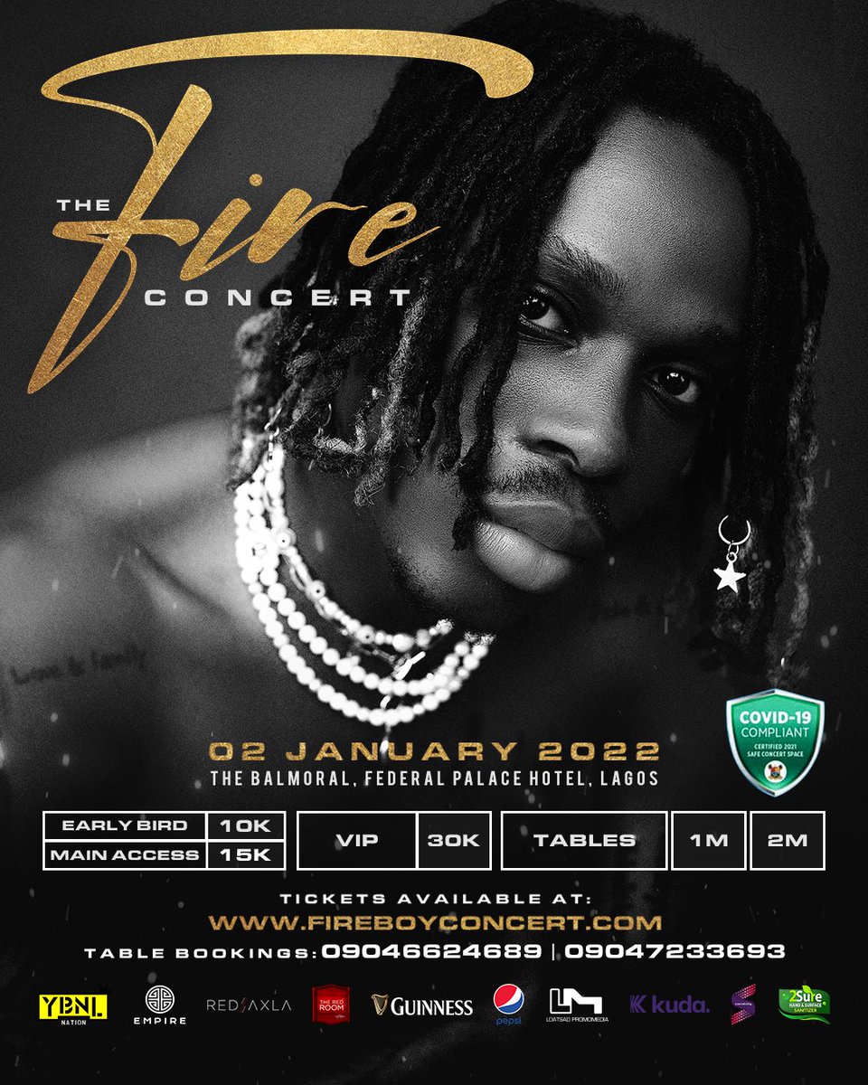 RT @fireboydml: the fire concert. tickets on sale now. 

https://t.co/YtL4zLrBZz https://t.co/2mOrlz5Fwb