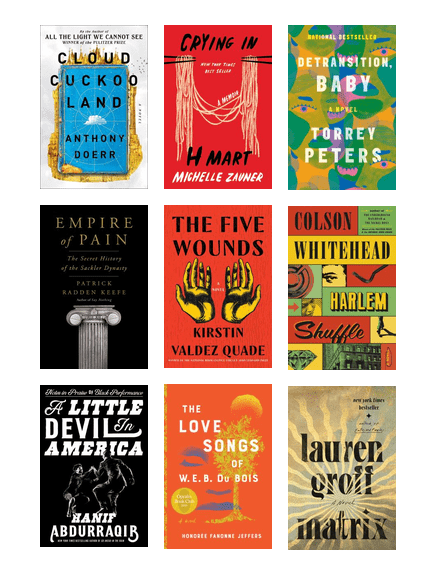 chipublib's tweet photo. Still seeking the perfect last minute gift for the reader in your life? Our #CPLBest Top 10 Books of 2021 is a great place to start! These books span across genres to make up the best of the year in publishing. Check them out: https://t.co/52ZiCvJx2r.. https://t.co/dT8xpwKNWO