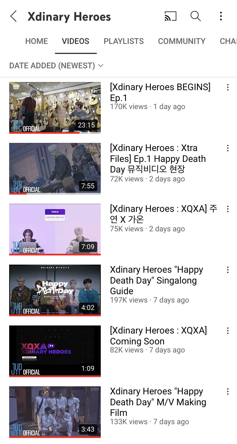 nala on X: Xdinary Heroes have their own  channel for the contents.  Currently we have XQXA, Xtra Files, and XH Begins as our weekly content.  They all just started (Ep. 1)