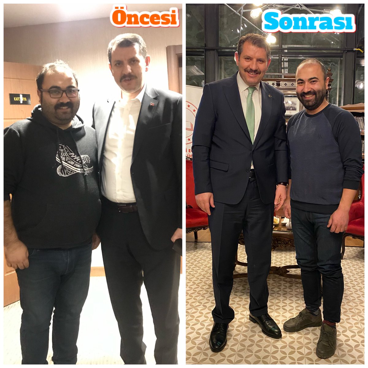 rahmetpolat's tweet photo. Sayın Valim @valisalihayhan beyefendiye “öncesi sonrası yapabilir miyiz ?” dedim, her zaman ki kibarlığı ile reddetmedi. Peki valimizin gittikçe gençleşmesine ne demeli ? ☺️ https://t.co/pZosUCK44C