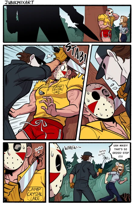 Camp Counselor Jason vs. The Boogeyman. 