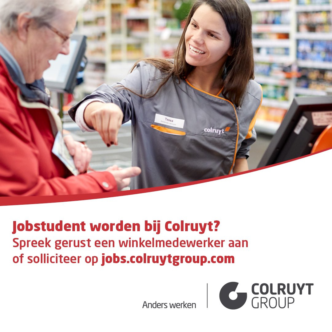 📣 DELEN IS 🔝 SOLLICITEREN NOG BETER!📄

Ook in <a href="/colruyt/">Colruyt (NL/FR)</a> Oostende zijn we op zoek nr gemotiveerde jobstudenten die we in de komende maanden opleiden richting zomer.
Zelf op zoek naar boeiende job of iemand in je omgeving die graag een 💰 wilt bijverdienen? ℹ️ in de winkel!