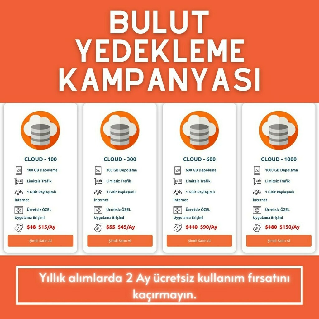 Bulut yedekleme kampanyası.
.
.
#nardatacenter #nardc #Server #cloud #Backup #teknoloji