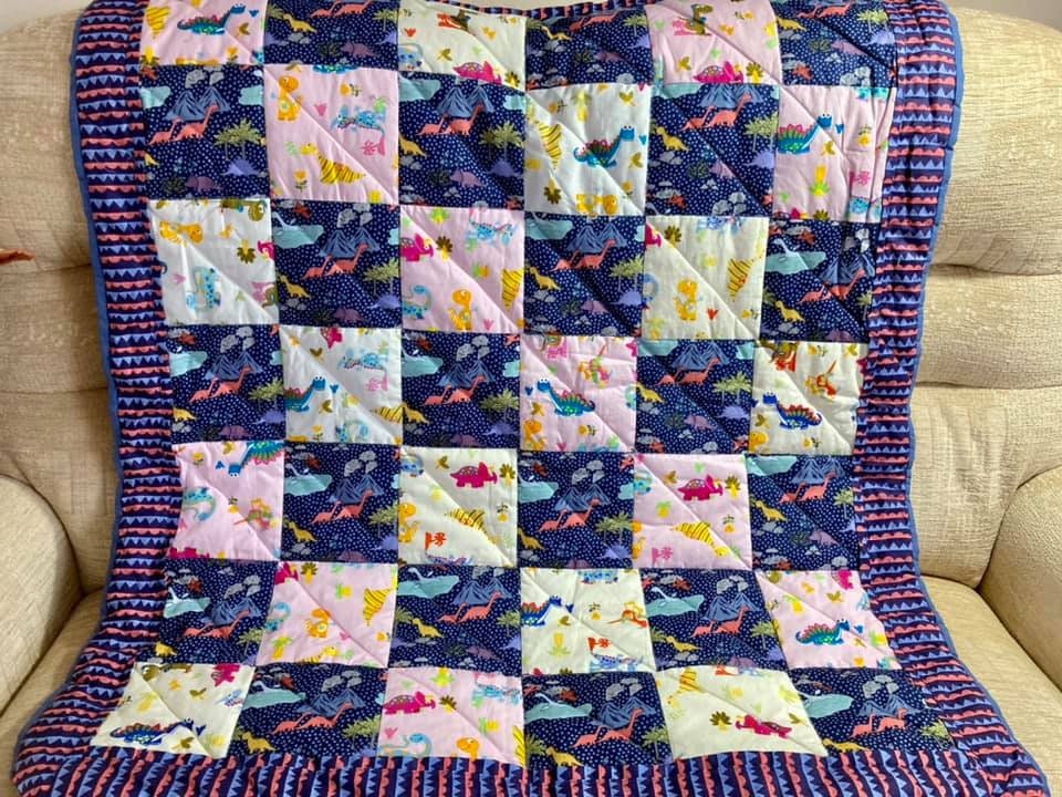 QuiltsforDreams's tweet photo. Excited to share the latest addition to my #etsy shop: Dinosaur blanket, patchwork quilt, dinosaur nursery, dinosaur play mat, handmade quilt, quilted throw, chair throw, baby shower. baby gift https://t.co/C0yu7R6KEs #pink #blue #no #polyester #duskypinkfleece #patchw https://t.co/7mShseb4aZ