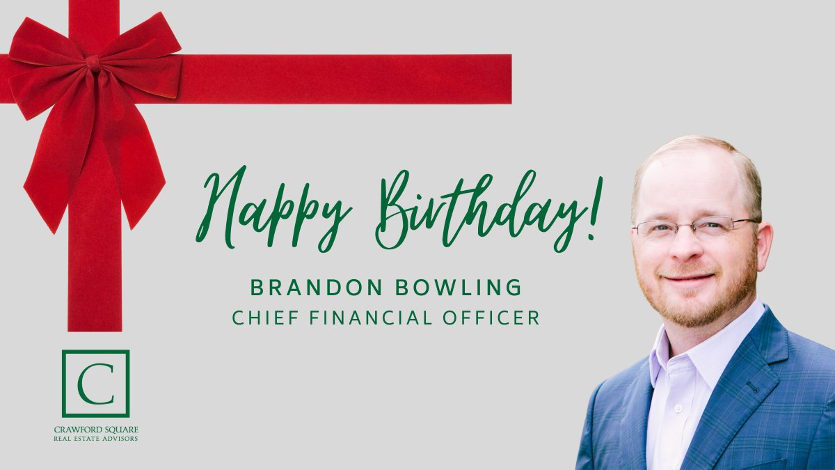 CrawfordSquare's tweet photo. Help us wish a #HappyBirthday to our favorite #CFO, Brandon, who was recently named one of #Birmingham's top five CFO's and is #CSREA's only December (25) birthday! #CRE #CSREA #celebrateeverything #whateverittakes #wearecrawfordsquare @bhambizjrnl #birmingham #birminghamal https://t.co/KkT154zXWk
