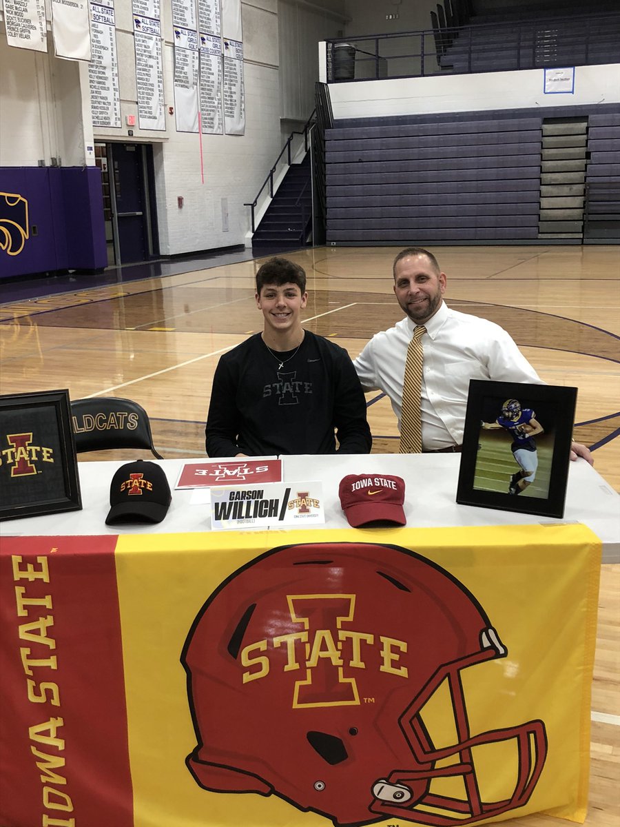 corey_willich's tweet image. Super proud of @carson_willich as he signs his NLI to play football @CycloneFB. Big things ahead for this young man. Love you son. #GodIsGood