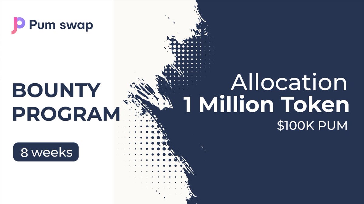 🔥 Pumswap Bounty Campaign is live now...

Pumswap Bounty program 
Join Bounty: bitcointalk.org/index.php?topi…

Stake &amp; Earn
app.pumswap.finance

You've the best opportunities..🔥