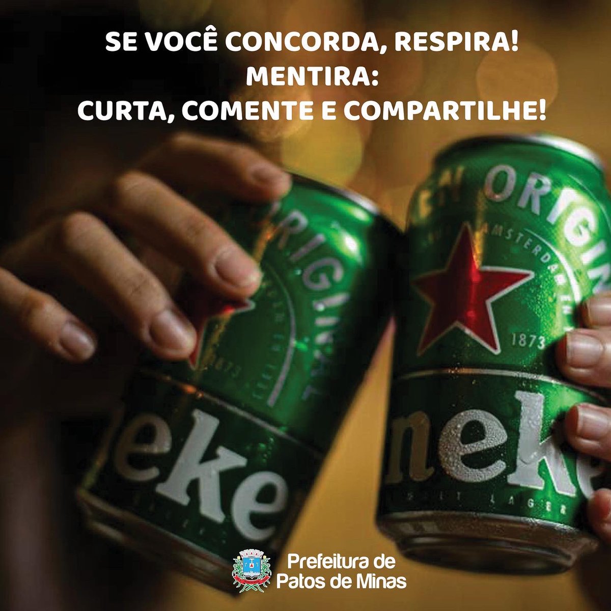 Oi, <a href="/heinekenbr/">Heineken Brasil</a>. Sei que tem muita gente mandando um “oi, sumida” agora, mas prestenção aqui: mais do que requisitos técnicos, Patos de Minas tem muito mais a oferecer! Vontade política, um ambiente livre de burocracias e um povo acolhedor e trabalhador.