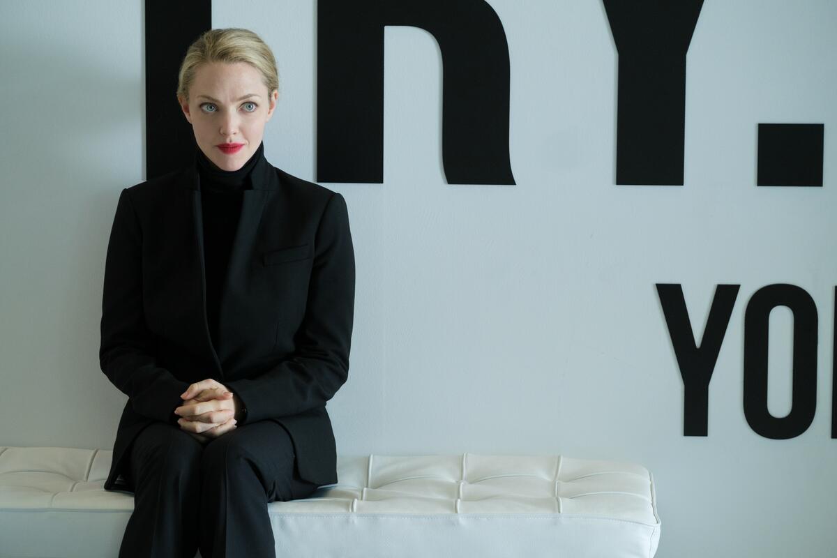 hulu's tweet photo. Welcome to Theranos. Amanda Seyfried is Elizabeth Holmes. #TheDropoutHulu https://t.co/OjNA7HWQ92