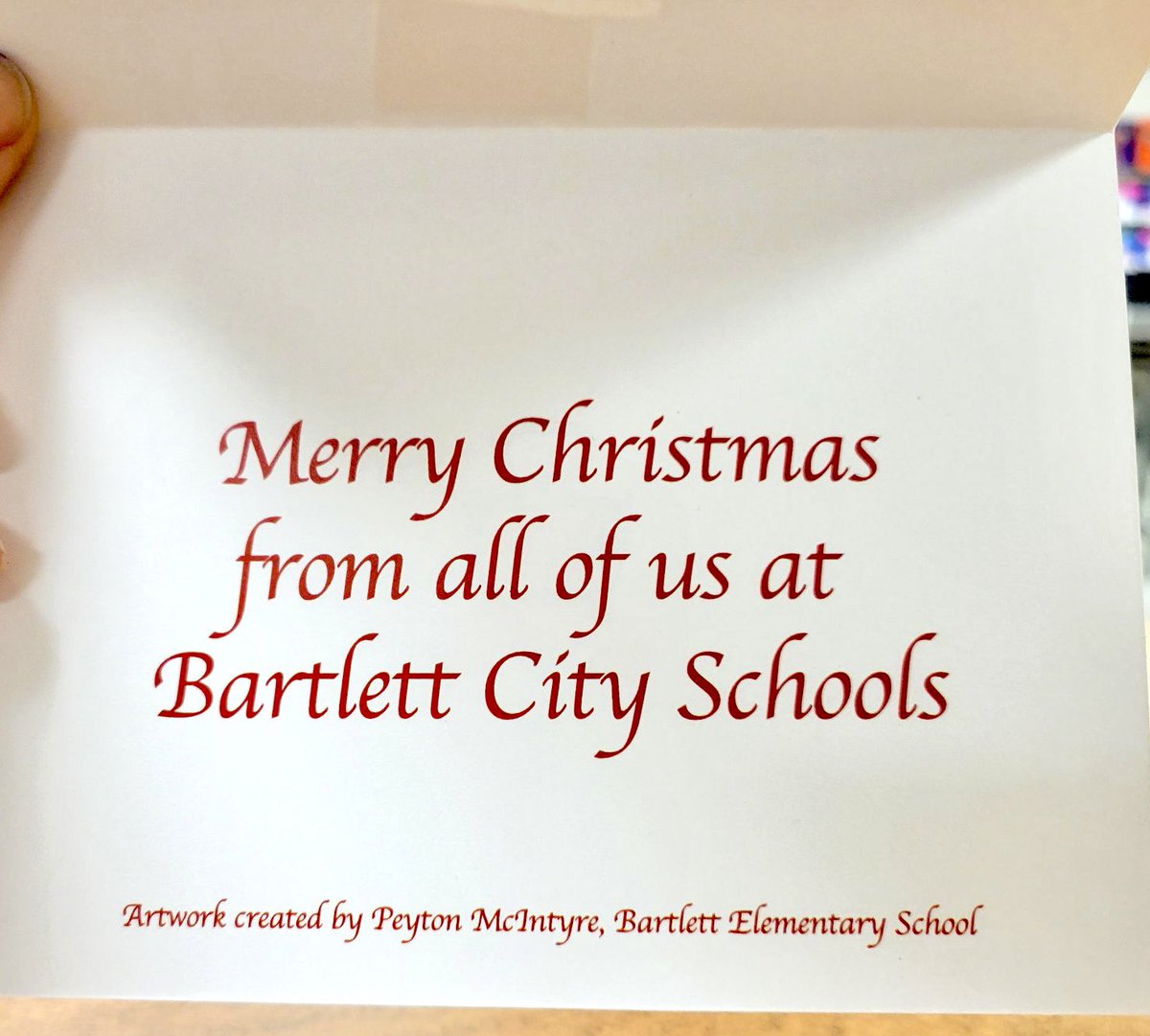 Shout to <a href="/l_swanger/">Swanger's Art Shenanigans!</a> and her 2nd grade student’s artwork that made it as the 2021 BCS Christmas Card!! #simplytheBESt #littlepanthers