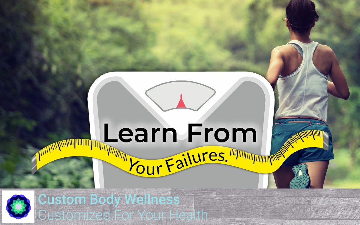 WellnessCustom's tweet image. Everything that you might see as a “failure” is really just a lesson in learning more about your body and its needs.
